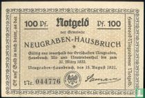 Neugraben-Hausbruch, Gemeinde - 100 Pfennig 1921 acheter