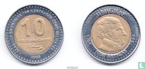 Uruguay 10 pesos 2000 (type 1) "150ième anniversaire de la mort de José Artigas" acheter