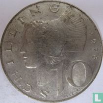 Austria 10 schilling 1976