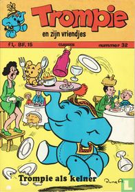 Trompie als kelner
