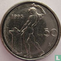 Italie 50 lire 1995 (avec point)