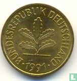Germany 5 pfennig 1991 (J)
