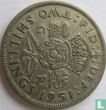 United Kingdom 2 shillings 1951
