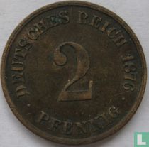 Duitse Rijk 2 pfennig 1876 (C)