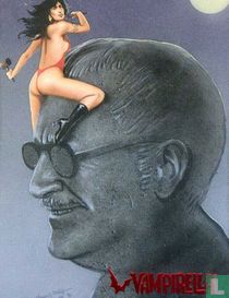 Vampirella and Forrest J. Ackerman
