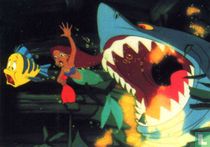 Ariel and Flounder swim for their lives