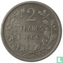 België 2 francs 1904 (FRA - TH VINÇOTTE)