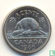 Canada 5 cents 1985