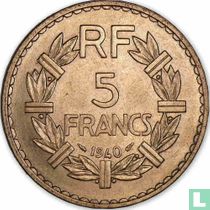 Frankrijk 5 francs 1940