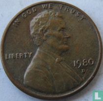 United States 1 cent 1980 (D)