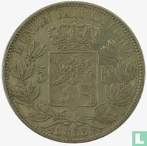 Belgium 5 francs 1853