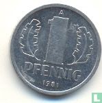 DDR 1 Pfennig 1981