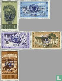 United Nations with overprint