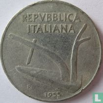Italië 10 lire 1955