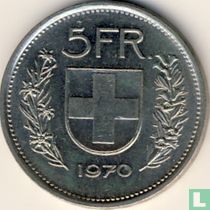 Switzerland 5 francs 1970
