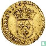 Frankrijk 1 gouden écu 1596 (S)