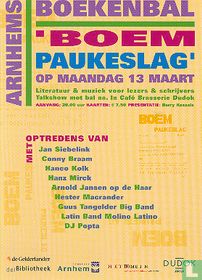 R060001 - Dudok "Arnhems boekenbal 'Boem paukeslag' op maandag 13 maart"