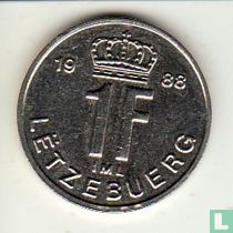 Luxembourg 1 franc 1988 for sale