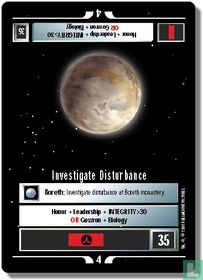Investigate Disturbance