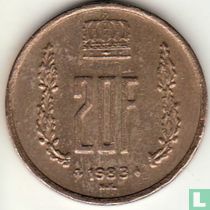Luxembourg 20 francs 1983