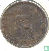 Royaume-Uni 1 penny 1860 (type 3)