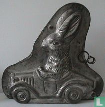 Konijn in wagen
