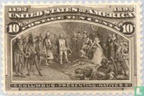 Colomb présentant des indigènes