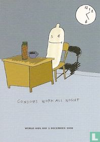 S000858 - World Aids Day / Levi Strauss & Co. "Condoms Work All Night"