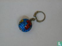 Wereldbol sleutelhanger