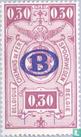 Staatswappen in Oval, mit Aufdruck B