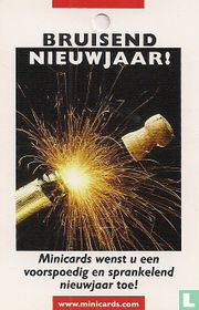 Minicards - wenst u een voorspoedig en sprankelend nieuwjaar toe!