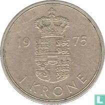 Danemark 1 krone 1975