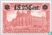 German stamps, with overprint, for the rear area