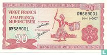 Burundi 20 Francs 2007