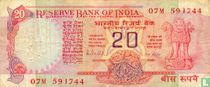 India 20 Rupees ND (1985) B