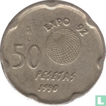 Espagne 50 pesetas 1990 "Seville Expo '92" acheter