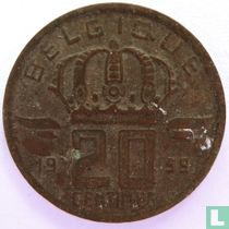 België 20 centimes 1959