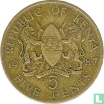 Kenia 5 Cent 1987