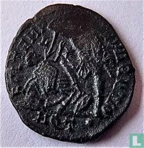 Aquilée Empire romain AE3 Kleinfollis de l'empereur Constance II 355-360 AD.