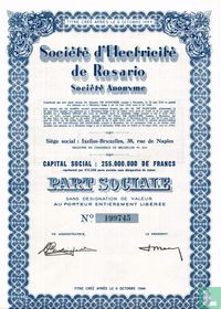 Société d'Electricité de Rosario, Part sociale