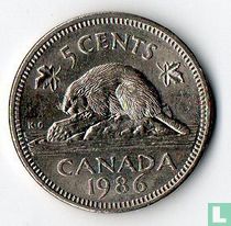 Canada 5 cents 1986