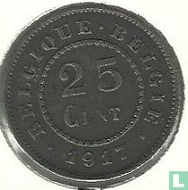Belgien 25 Centime 1917