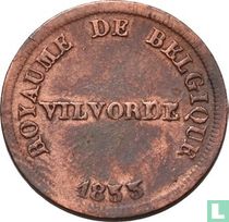 België 5 centimes 1833 Monnaie Fictive, Vilvoorde