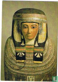 Mummiekist van Tachateroe, beschilderd hout, Thebe (Egypte), Rijksmuseum van Oudheden Leiden 
