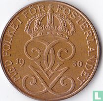 Suède 5 öre 1950 (bronze)
