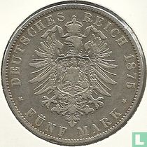 Beieren 5 mark 1875