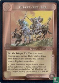 Glücklicher Hieb