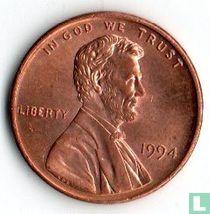 États-Unis 1 cent 1994 (sans lettre)