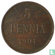 Finland 5 penniä 1901