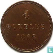 Guernsey 4 Double 1868
